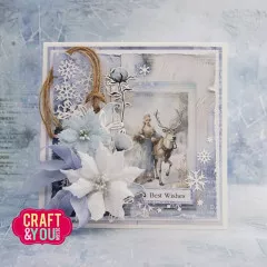 Craft and You - Cutting Dies - Snowflakes Background