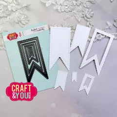 Craft and You - Cutting Dies - Biscuit Pennants