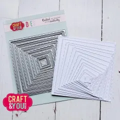 Craft and You - Cutting Dies - Square Decorative Stiches