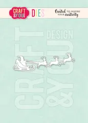 Craft and You - Cutting Dies - Santa Claus with a Sleigh