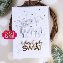 Craft and You - Cutting Dies - Santa Claus with a Sleigh