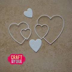 Craft and You - Cutting Dies - Hearts by Gosia