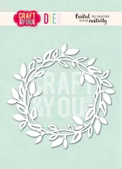 Craft and You - Cutting Dies - Leaf Wreath