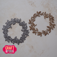 Craft and You - Cutting Dies - Leaf Wreath