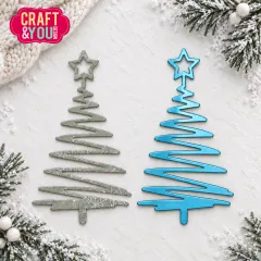 Craft and You - Cutting Dies - Christmas Tree Zig Zag