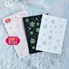 Craft and You - Stencil - Snowflakes