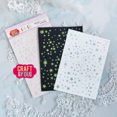 Craft and You - Stencil - Stars