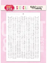 Craft and You - Stencil - Chevron Pattern