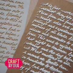 Craft and You - Stencil - Handwritten Text