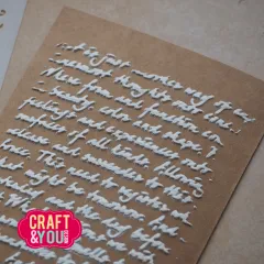 Craft and You - Stencil - Handwritten Text