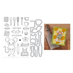 Hero Arts - Clear Stamps & Cutting Dies - Retro Kitchen - What's Cookin'?