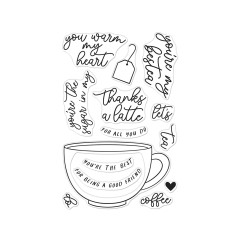 Hero Arts - Clear Stamps & Cutting Dies - What's Brewing? - Coffee or Tea