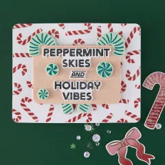 Hero Arts - Clear Stamps & Cutting Dies - Candy Cane Season - A Little Merri-Mint