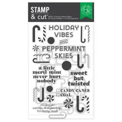 Hero Arts - Clear Stamps & Cutting Dies - Candy Cane Season - A Little Merri-Mint