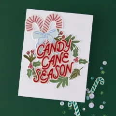 Hero Arts - Clear Stamps & Cutting Dies - Candy Cane Season - Candy Cane Swag