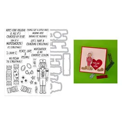 Hero Arts - Clear Stamps & Cutting Dies - Crackin' Christmas - A Little Nuts
