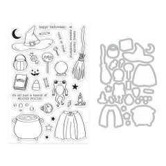 Hero Arts - Clear Stamps & Cutting Dies - Hocus Pocus - Tricks and Treat