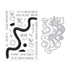 Hero Arts - Clear Stamps & Cutting Dies - What A Ride - Wild Ride
