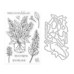Hero Arts - Clear Stamps & Cutting Dies - Spring Meadow - No One Lilac You
