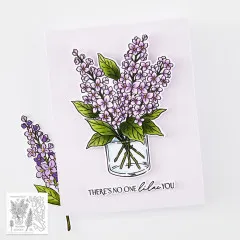 Hero Arts - Clear Stamps & Cutting Dies - Spring Meadow - No One Lilac You