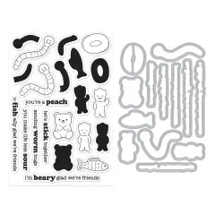 Hero Arts - Clear Stamps & Cutting Dies - Beary Sweet - Let's Stick Together