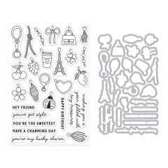 Hero Arts - Clear Stamps & Cutting Dies - Tote-ally Awesome - Tiny Treasures