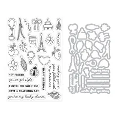 Hero Arts - Clear Stamps & Cutting Dies - Tote-ally Awesome - Tiny Treasures