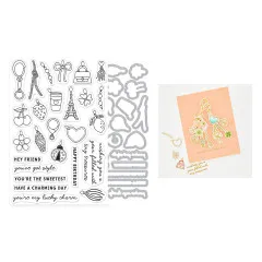 Hero Arts - Clear Stamps & Cutting Dies - Tote-ally Awesome - Tiny Treasures