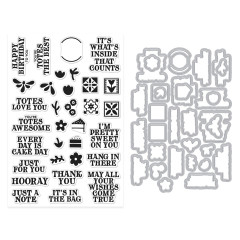 Hero Arts - Clear Stamps & Cutting Dies - Tote-ally Awesome - Totes the Best