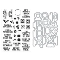 Hero Arts - Clear Stamps & Cutting Dies - Tote-ally Awesome - Totes the Best