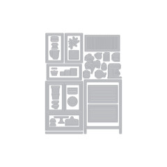 Hero Arts - Die Set - Retro Kitchen - Classic Cabinet