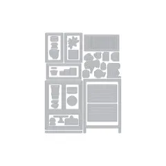 Hero Arts - Die Set - Retro Kitchen - Classic Cabinet