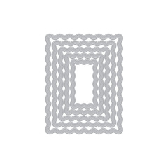 Hero Arts - Die Set - You've Got a Friend - Squiggly Rectangle Frames