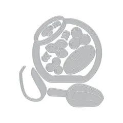 Hero Arts Fancy Dies - Beary Sweet - Penny Candy Jar