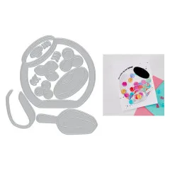 Hero Arts Fancy Dies - Beary Sweet - Penny Candy Jar