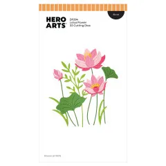 Hero Arts Fancy Dies - Tranquil Garden - Lotus Flower Die Set
