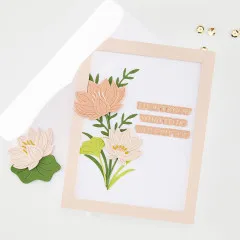 Hero Arts Fancy Dies - Tranquil Garden - Lotus Flower Die Set