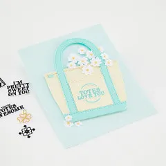 Hero Arts Fancy Dies - Tote-ally Awesome - Tote Bag