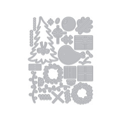 Metall Stanzschablonen Bogen Beep Beep Holiday Extras von Hero Arts im Detail
