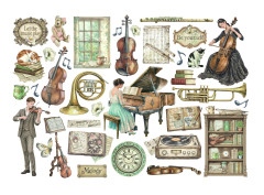 Stamperia Ephemera - Symphony by Sara Alcobendas
