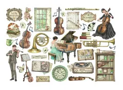 Stamperia Ephemera - Symphony by Sara Alcobendas