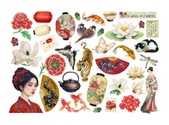 Stamperia Ephemera - Oriental Garden