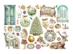 Stamperia Ephemera - White Christmas by Cristina Radovan