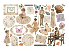 Stamperia Ephemera - Flowers and Poems