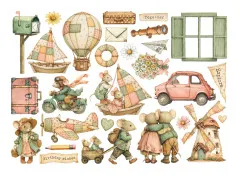 Stamperia Ephemera - Cozy Family