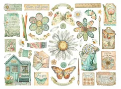 Stamperia Die-Cuts - Daisy Art - Assorted