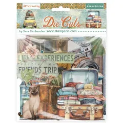 Stamperia Die-Cuts - Art of Travelling - Assorted