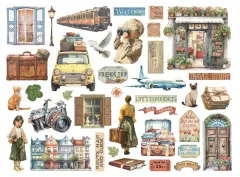 Stamperia Die-Cuts - Art of Travelling - Assorted