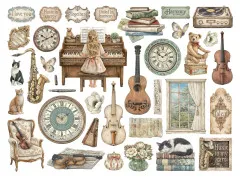 Stamperia Die Cuts - Symphony by Sara Alcobendas