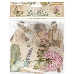 Stamperia Die Cuts - Flowers and Poems